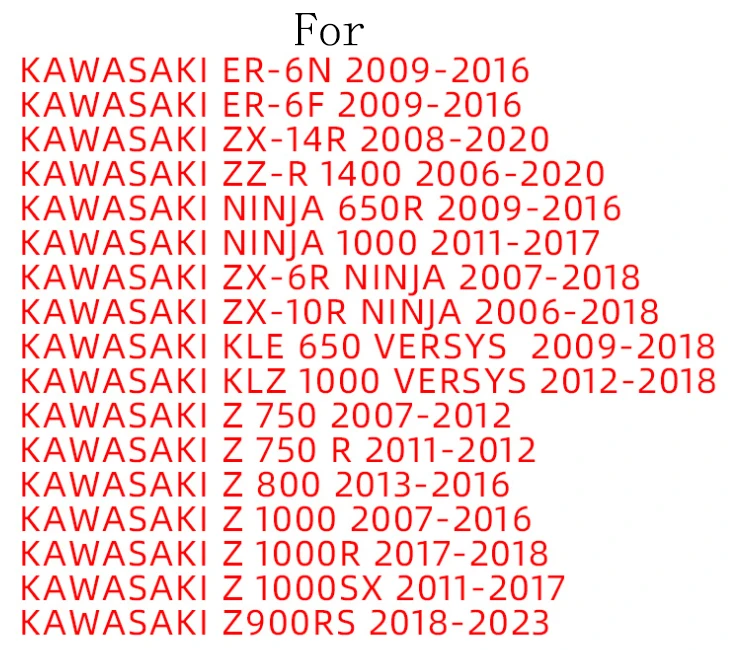 Bolsas de equipaje para motocicleta, accesorios para KAWASAKIZX-10R NINJA 2006-2018, KAWASAKI KLE 650 VERSYS 2009-2018