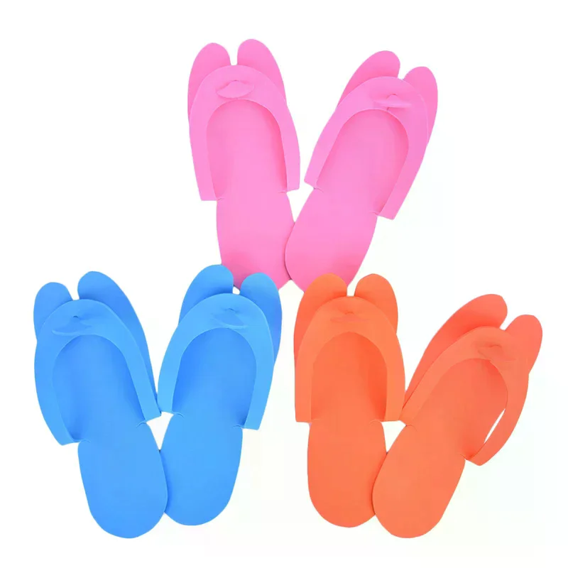 12 زوجًا من النعال الإسفنجية للاستعمال مرة واحدة للاستخدام في صالونات التجميل والباديكير - صنادل إسفنجية للاستخدام مرة واحدة لراحة الضيوف والنظافة #5