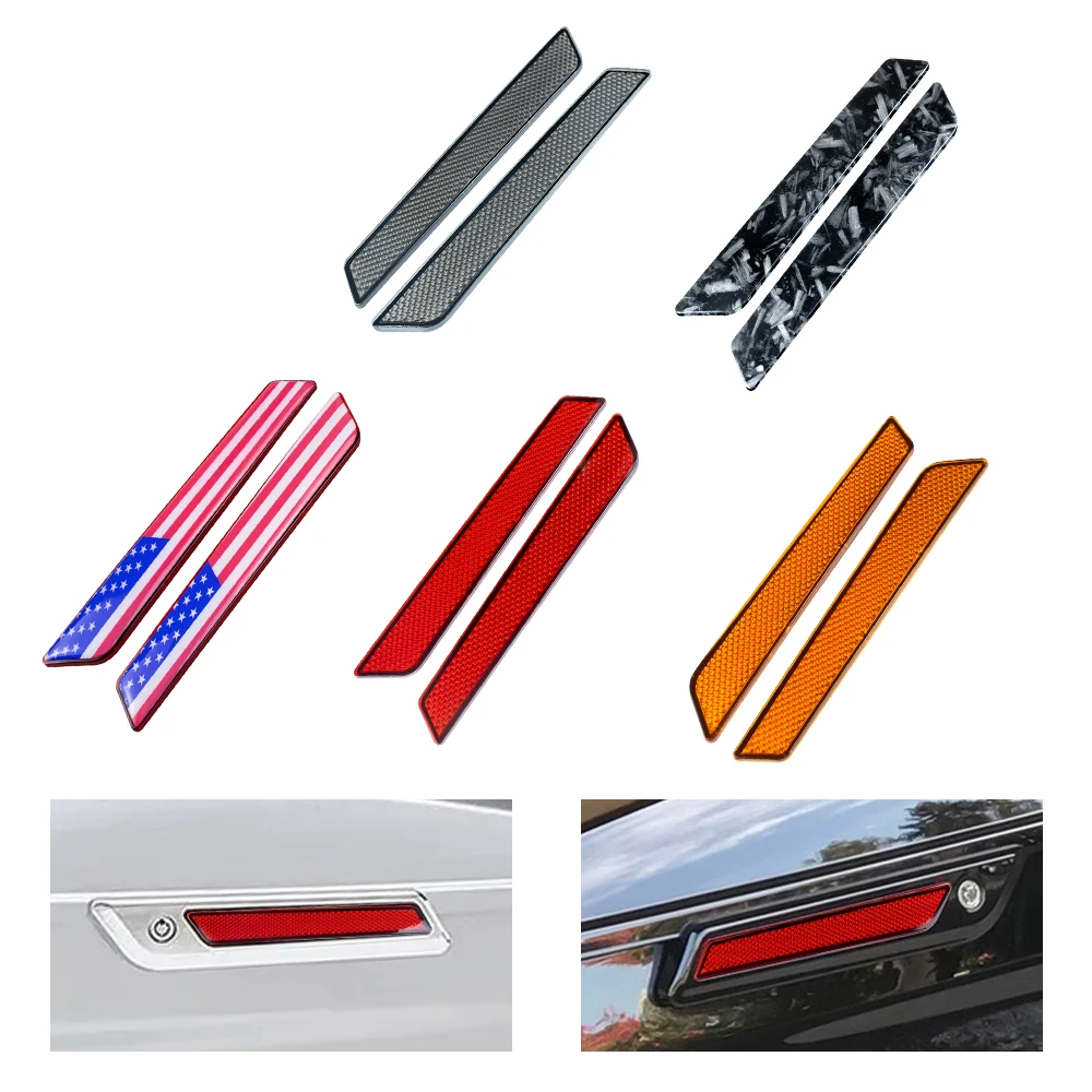 2xMotorcycle Saddlebag Guard Reflector Cover For Harley Touring Street Glide Road King Electra Tri Glide CVO FLT/FLHT 2014-2024