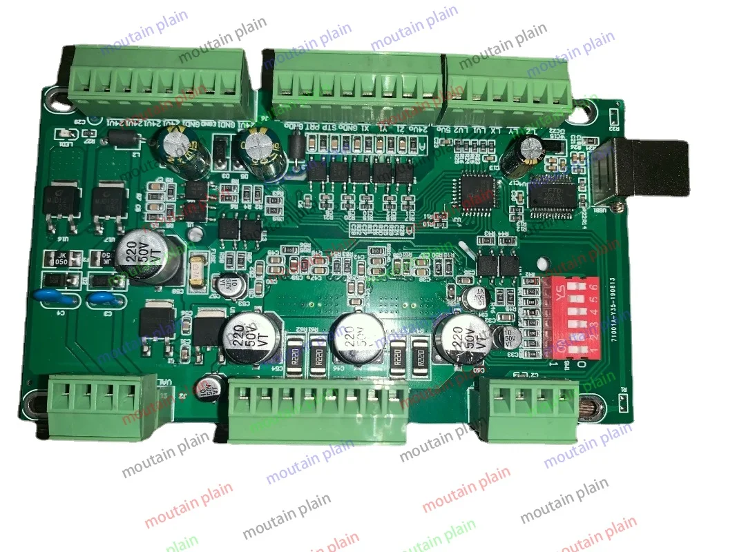 

Two stepper motor drivers Large heat sink marking machine control board pneumatic integrated drive