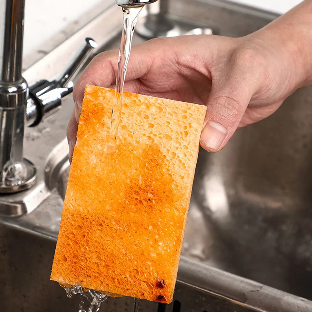 

6pcs Scouring Pad Reusable Dish Sponge Strong Absorbent Lightweight Fast-Drying Kitchen Cleaning Tool Bowl Scrubber Scrubbing