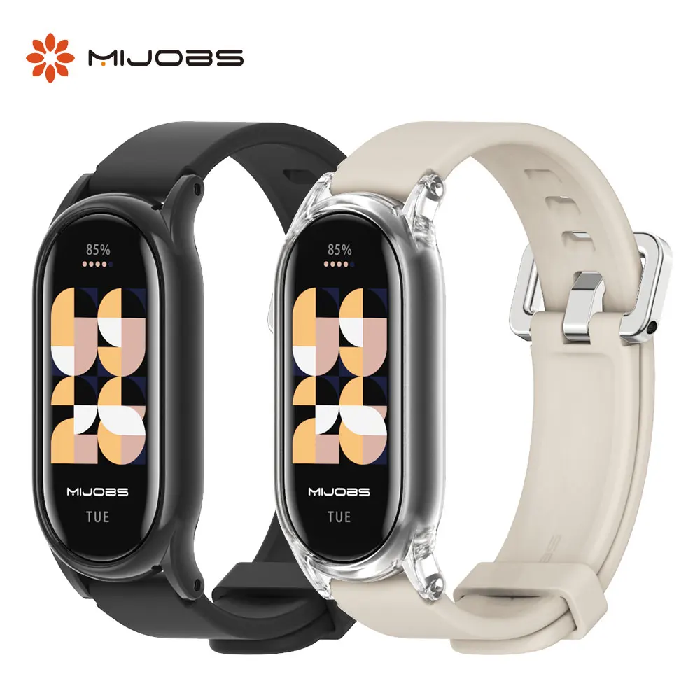 

Ремешок для Xiaomi Mi Band 8 9 10 Силиконовый браслет Mi Band 9, сменный браслет для Xiaomi Smart Band 8 9, цветной ремешок на запястье