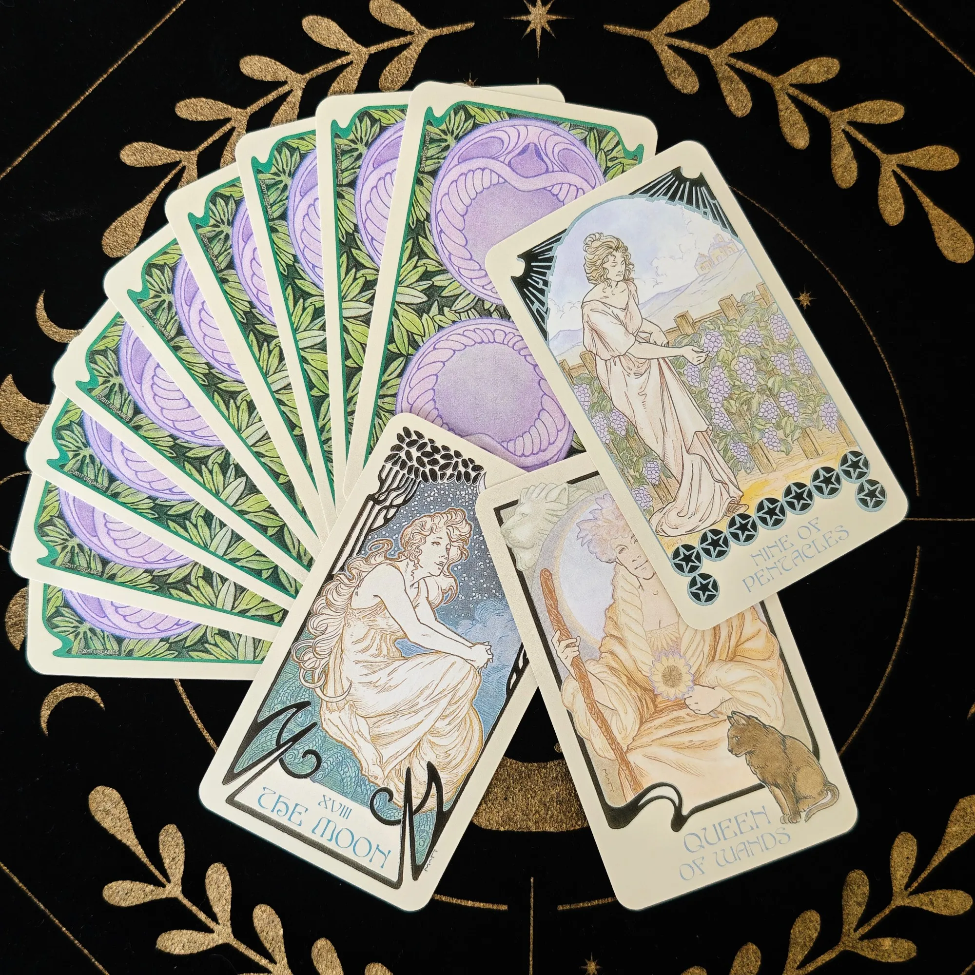 Tarot iluminado de Visiones etéreas clásicas, cartas de baraja de Tarot The Rider para principiantes, edición de adivinación, juego Borad