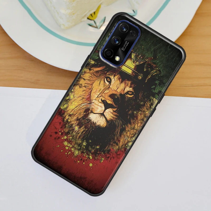 Rasta Lion Reggae Bob Marleys For OnePlus 11 10 Pro 10T Nord 3 2T CE 2 Lite Realme C55 C35 C33 C31 C30 C21Y GT Neo 5 Case