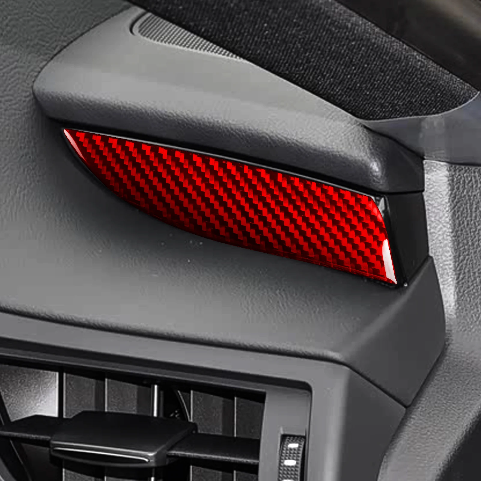 For Lexus ES200/250/260/300h/350/200 2018–2025 Car Both sides of the dashboard Trim Real Soft Carbon Fiber Accessories Sticker