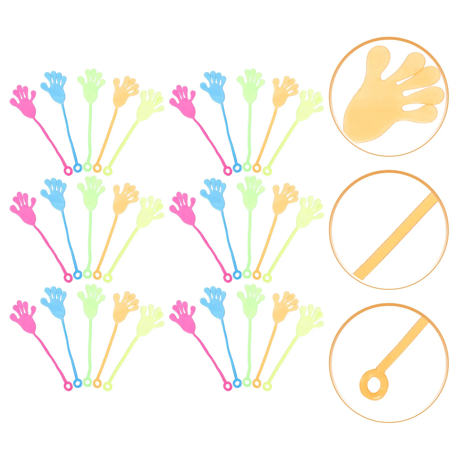 

72 Pcs Kids Toys Small Children's Sticky Prank Birthday Party Favors Kids' Supplies Funny Little Hands Bag Fingers