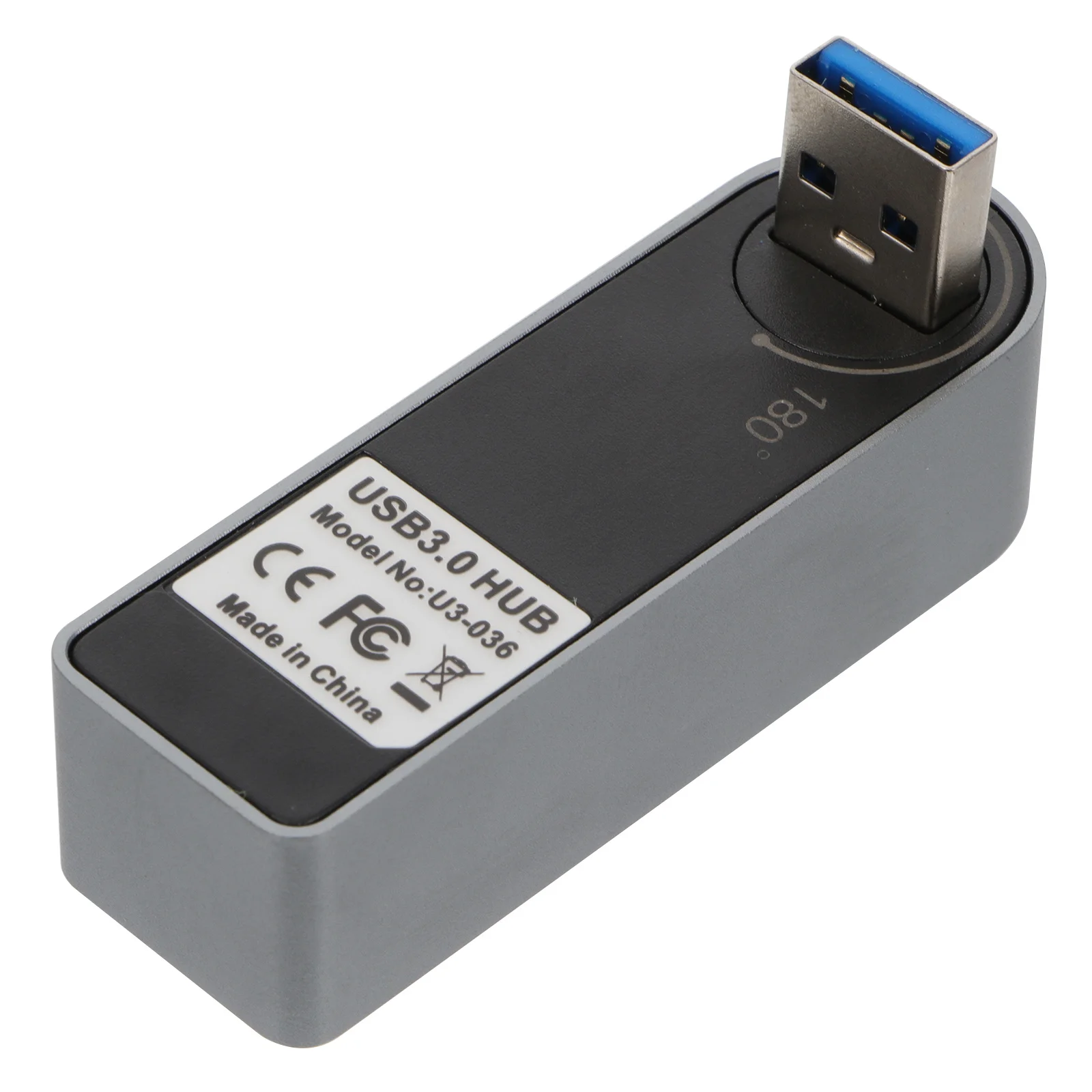 

Aluminum Alloy Usb 3.0 3-Port Hub Adapter Data Transmission Charging Splitter Portable Multi-Port Expansion Dock Computer