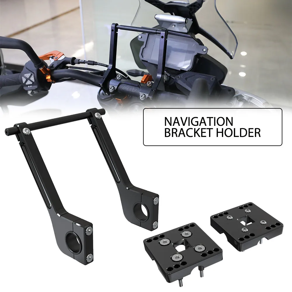 

For 125-530 SX/SX-F/EXC/EXC TPI/EXC-F/XC/XC-F/XC-W/XC-W TPI/XCF-W 2004-2024 GPS Navigation Bracket Holder Roadbook Mounting Arms