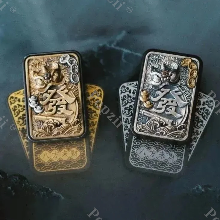 MOT Mahjong EDC Open The Armor Metall mechanisch Multi Orbit Push Slider Zappelspielzeug Cooles Gadget Sinnesspielzeug für Erwachsene