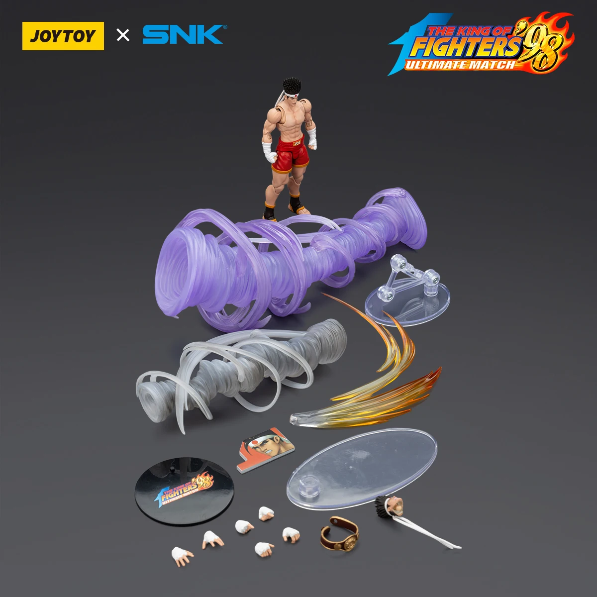 JOYTOY SNK KOF 98 Terry Bogard Actiefiguur, 1/18 Gearticuleerd Fatal Fury verzamelbaar gamepersonage met effectaccessoires