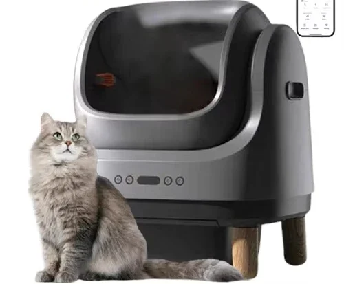 Open-top self-cleaning cat litter box Automatic cat litter box with APP control Deodorant waste disposal Cat toilet