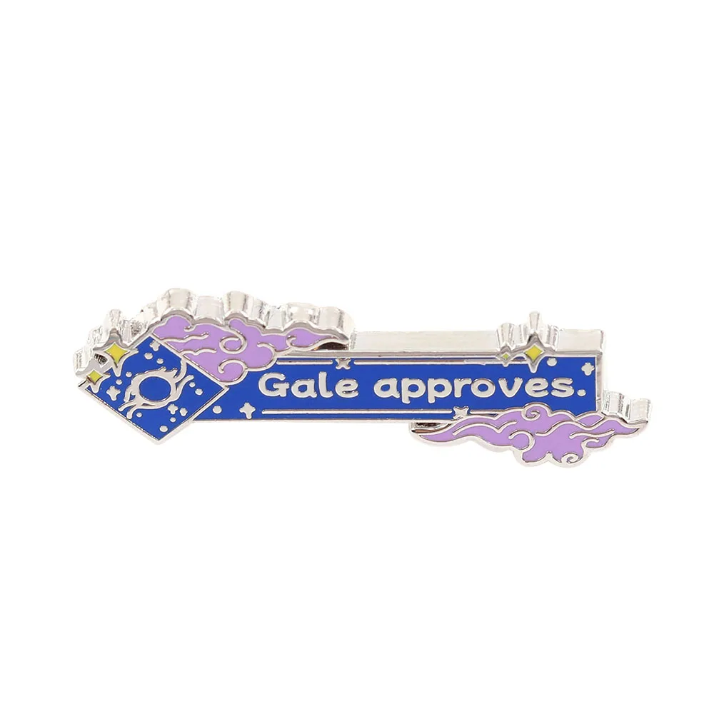 Gale Approves Brosche, Fantasy-Spiel-inspirierte Emaille-Pin, Magischer Zauberer, Sternen-Abzeichen, Gamer-Cosplay-Kostüm, Rucksack-Accessoire – Detail 1