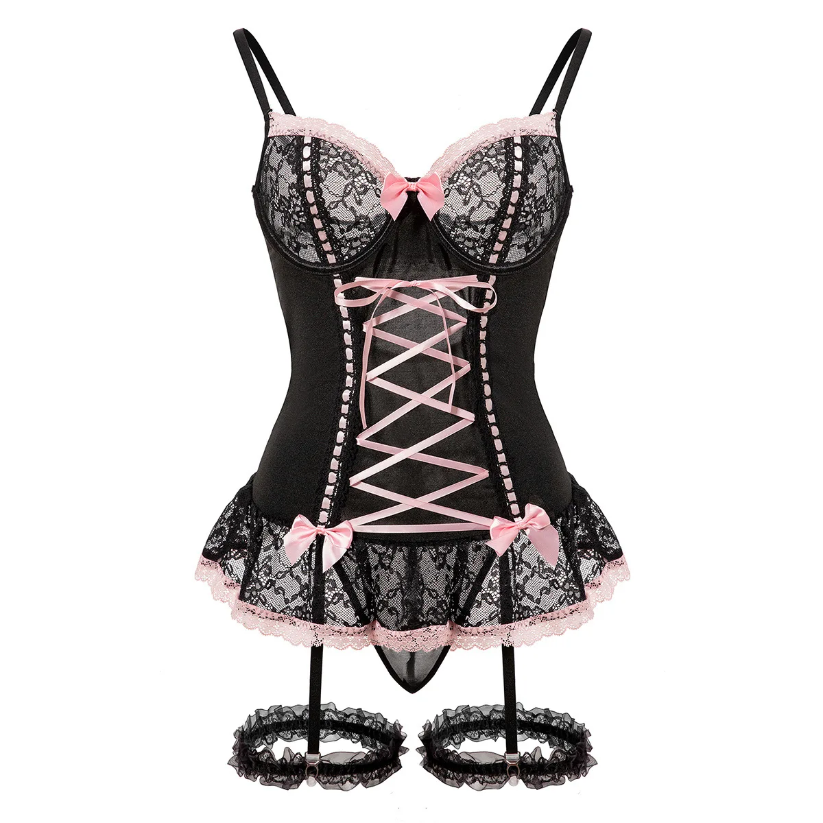 Dámská sexy podprsenka sada erotické spodní prádlo sada porno spodní prádlo krajka sexy podprsenka a kalhotky podvazkový set spodní prádlo sexy erotické pyžamo - náhled 2