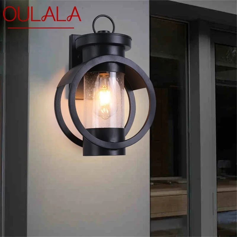 SOURA-luz de pared para exteriores, candelabro Retro impermeable, clásico, decorativo para el hogar, porche y balcón