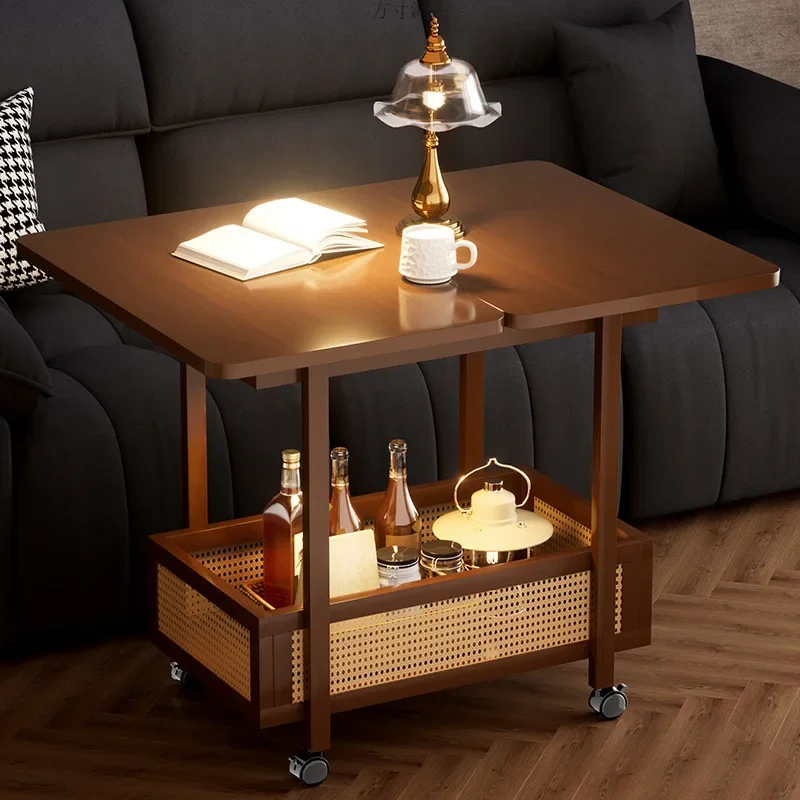 Coffee Table Modern Light Luxury Retro for Living Room for Small Apartment Sturdy Construction, Living Room Center Table