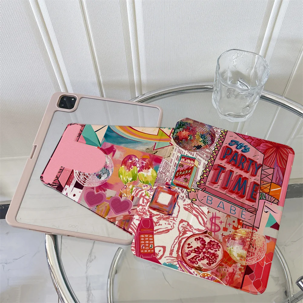 

360 ° Вращающийся складной чехол для легкой защиты вашей подушечки: совместим с iPad Air 6, Air 5,4,10,2024, air m3/a16 2025