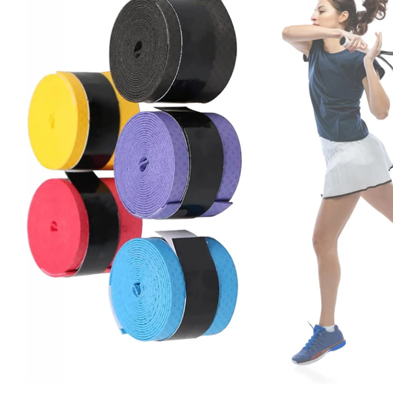 

10 rolls pressure point hand rubber anti-slip tennis racket badminton racket slingshot fishing rod sweatband anti-slip strap