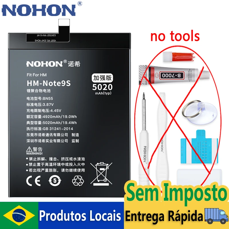 Аккумулятор-nohon-для-xiaomi-redmi-note-9s-7-8-pro-9-10-poco-x3-pro-nfc-f3-f1-f2-m3-m4-mi-9-lite-se-bn57-bn55-bn46-Доставка-из-Бразилии