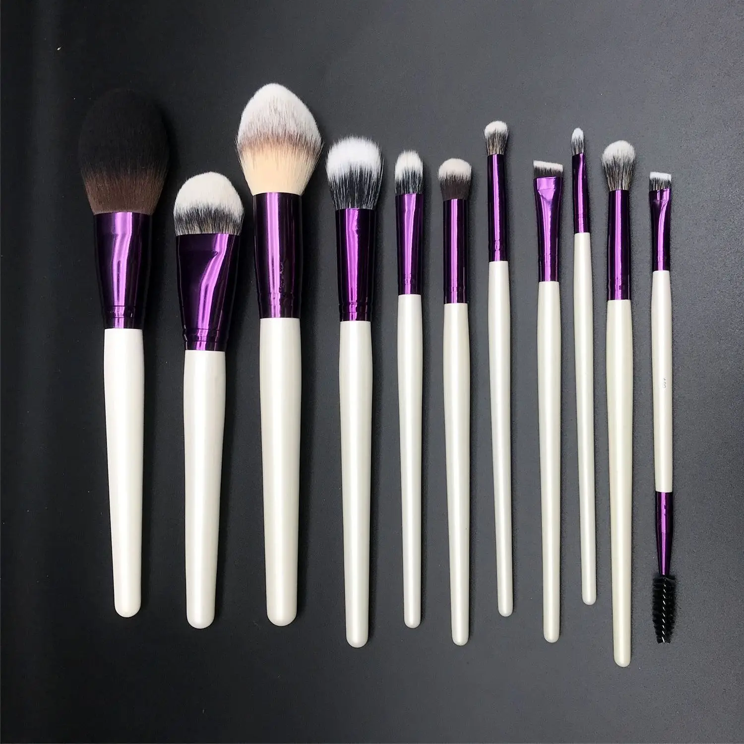 Y.Lovely Pro Powder Blusher Point Eyeliner Eyebrow Mascara Blending Foundation Face Eye Contour Eye shadow Make Up Brush Set