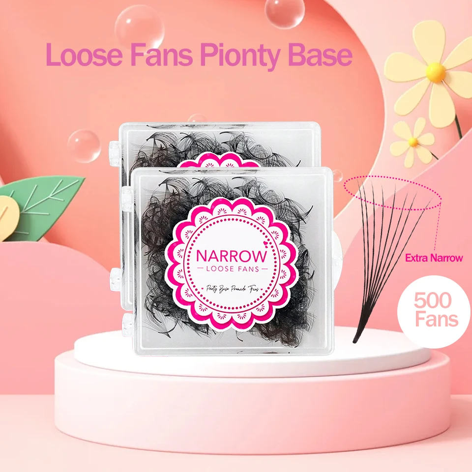 

Lashprofessor 4D 5D 6D 7D 8D Thin Pointy Loose Fan Eyelash Extensions 500 Fans Russian Volume Premade Fan Lashes Make Up Cilios