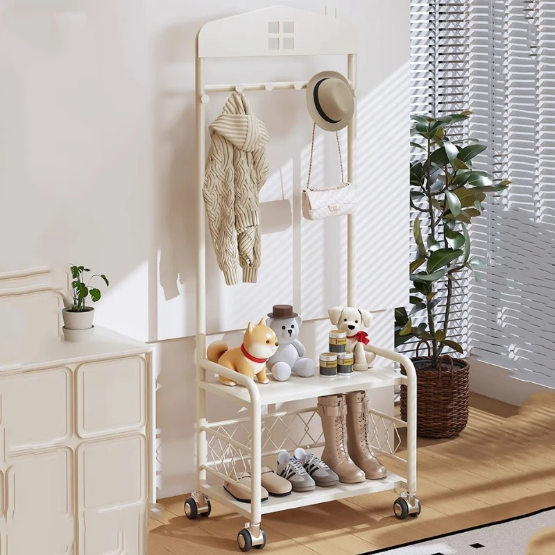 

Simple Display Coat Rack Movable Modern Organizer Space Saving Trendy Coat Racks Lounge Nordic Open Perchero Home Furniture