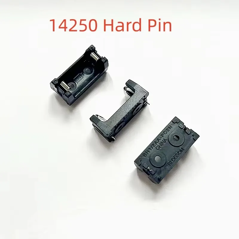 50 قطعة ER14250 صندوق بطارية ليثيوم 14250 صندوق تخزين بطاريات خلية واحدة مع دبابيس PCB CR2 حامل البطارية ABS صندوق صلب #4