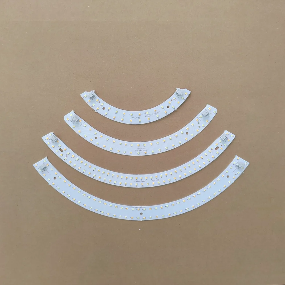Curved LED Light Strip Module For Pumpkin Ceiling Lamps Three Color Dimmable Lighting Board Replacement Repair Components