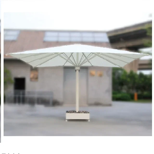 Outdoor Beach Hotel Using Aluminum Material Square Shape Outdoor Umbrella Parasol