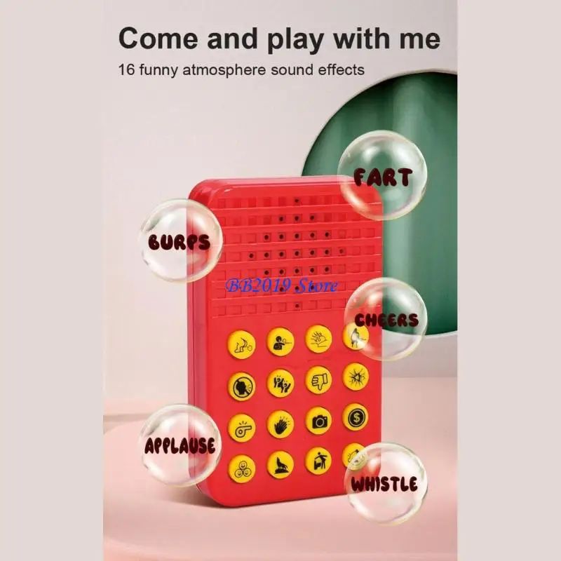 Q0KB 16 Voice Sound Box Nosie Maker Machine Speelgoed Eenvoudige Druk Operaties Prank Gadget Geluid Maken Apparaat Voor Party