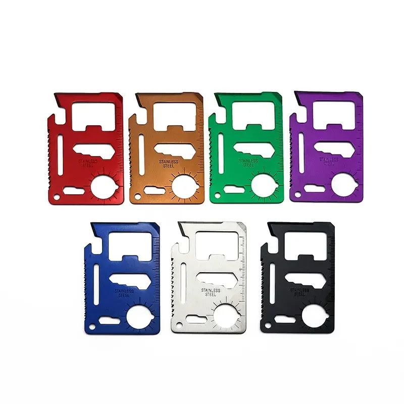 Multifunctional Outdoor Emergency Survival Card Army Knife  Card Camping Portable Tool Edc Wallet Card