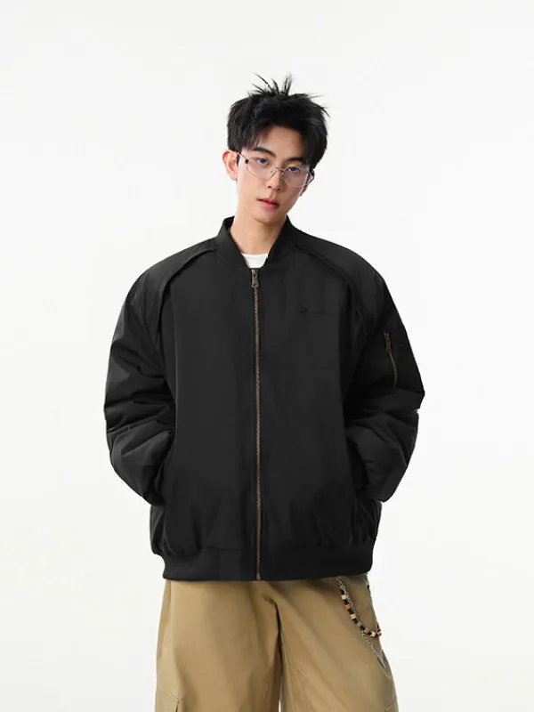 Jaqueta de Algodão com Design Desconstruído Americano TANGZ STUDIO, Moda Masculina, Roupas de Inverno Quentes