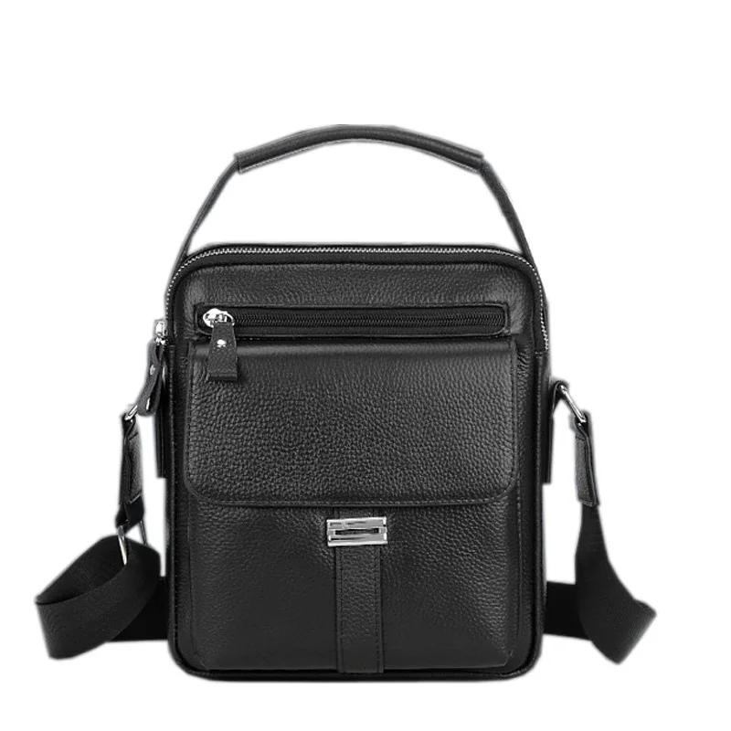 

New men's shoulder bag, leather vertical casual diagonal cross bag, luxurious handbag, high-quality versatile men's bag