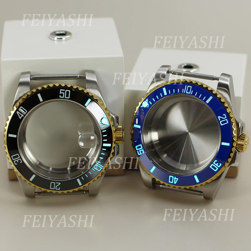 นาฬิกาผู้ชาย40มม. C3ข้อความเต็มรูปแบบขอบเรืองแสงสำหรับ NH34 NH36 NH35 Seiko/38 Miyota 8215 Eta 2824 Movement 28.5มม. ลดกระหน่ำ