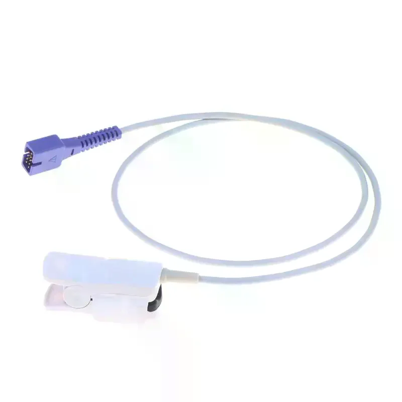 /Kuz/1Pcs DS100A Oximax 9Pin Reusable Adult Finger Clip SpO2 Sensor Probe Short Cable Suitable For Nellcor