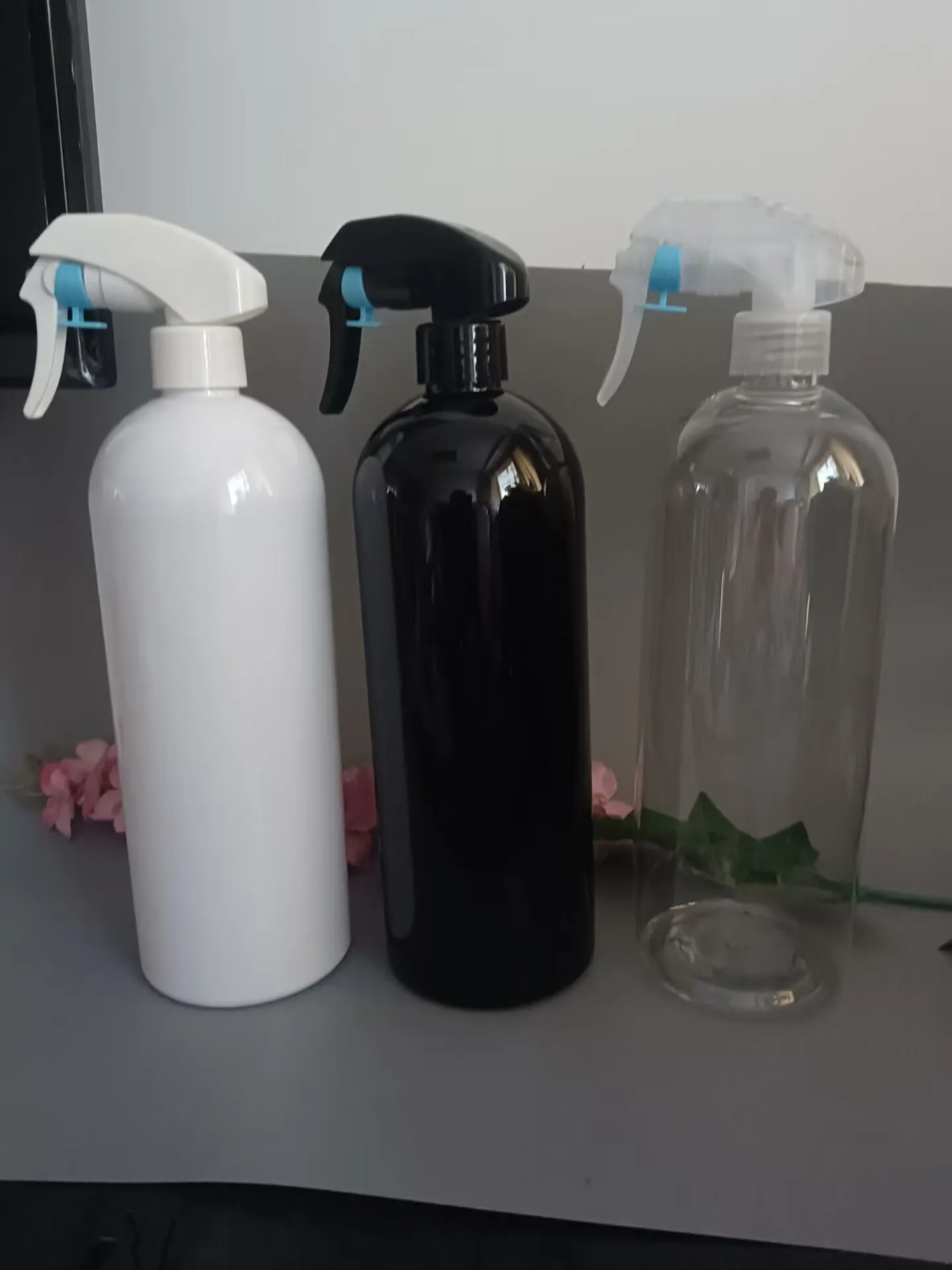 3 Pieces 1000ML Spray Bottle Empty Bottles Travel Bottle Refillable Mist Bottle Salon Barber Water Sprayer Car Cleaning Bottle