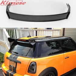 For Mini R56 Carbon Fiber Rear Spoiler JCW Style Fiber Glass Wing Lip Part Drift Racing FRP Roof Splitter Trim Set Auto Bodykit