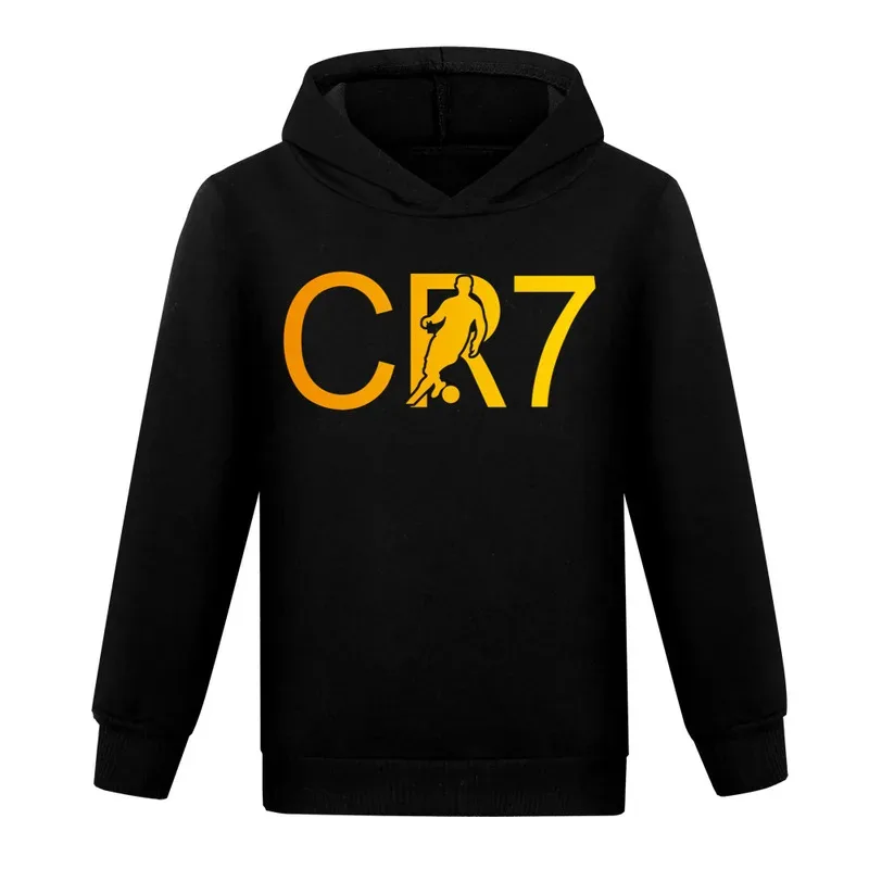 lHalloween Cosplayl CR7 Series Clothes Kids Autumn Hooded Boys Summer T-shirt Girls Tracksuit Sportswear Hoodies and Pant Set  C view 2