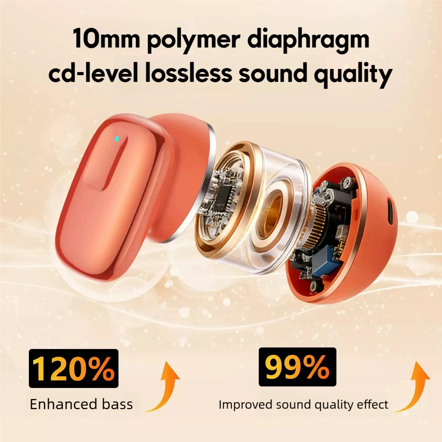 Bluetooth Earphones B34 True Wireless Call 5.3 HIFI Stereo Superb Bass Wireless Earbuds Sport Gaming IPX5 Waterproof Headset