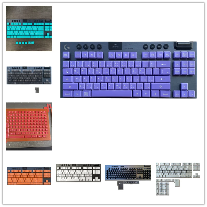 

1 комплект индивидуальных японских колпачков для клавиш Logitech G913 G915 G813 G815 TKL PBT, противоскользящие износостойкие колпачки для ключей, прозрачные