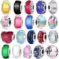 2025 New Charms 925 Sterling Silver Colorful Murano Glass Beads Fit Original Bracelet Necklace DIY Jewelry