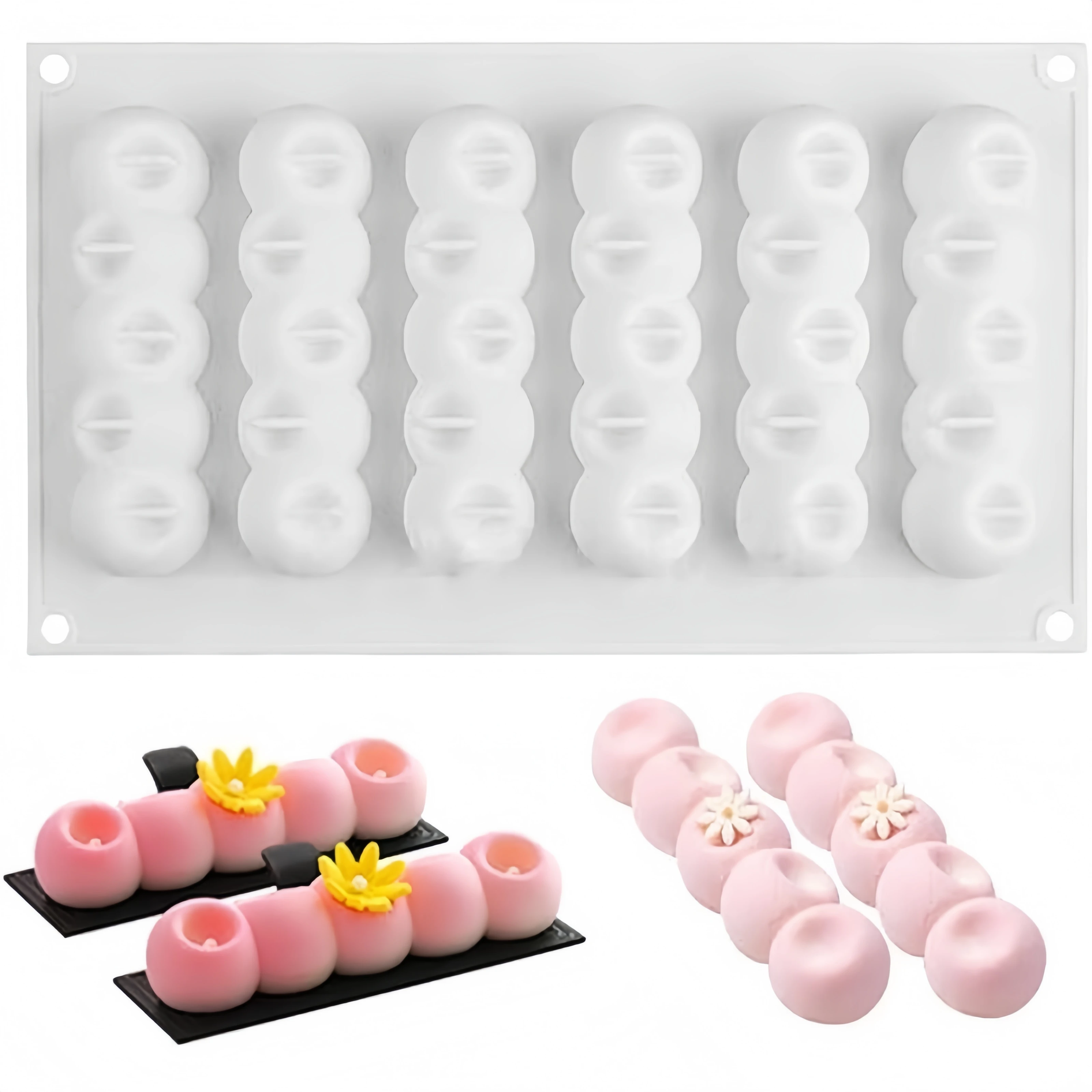 Soap Making Jelly - DIY Caterpillar Siliconen Bakvorm String Ballen