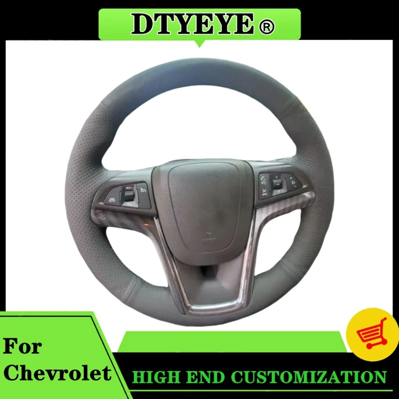 

Car Steering Wheel Cover For Chevrolet Malibu Crekor Cruze Camaro Custom Carbon Fiber Suede Leather Steering Wheel Braid
