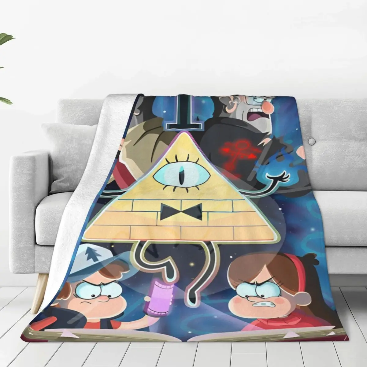 Gravity Falls Blanket Characters Soft Warm Print Plush Throw Blanket For Couch Chair Travel Flannel Bedspread Bed Cover