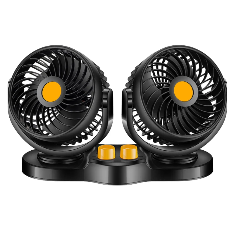 

Автомобильный фургон, сильный ветер, охлаждение, двойная головка, небольшой электрический вентилятор для автомобиля