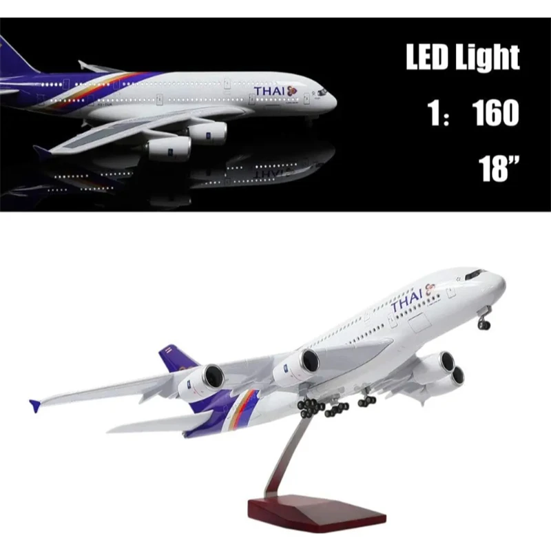 

New 1/150 Scale Boeing Airbus A380/B747 Thailand Thai Airways Diecast Model Airplane Resin Aircraft Toy Plane Display Decoration