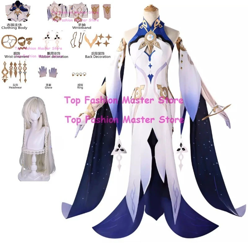 

Anime Game Genshin Impact Cosplay Istarot Costumes Women's Dresses Gloves Headwear Accessories Suits Carnival Party Uniforms