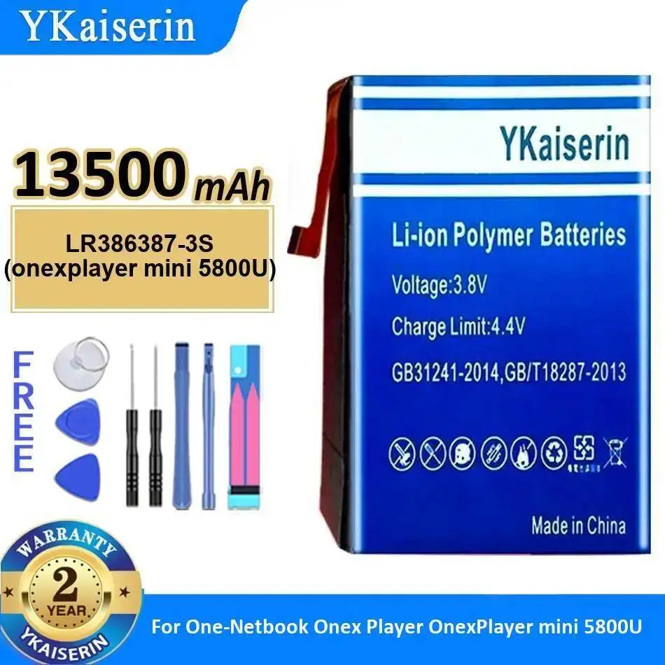

Portable Gaming Device Battery High Performance For One-Netbook Onex Player Mini 5800U LR386387-3S Onexplayer 13500Mah