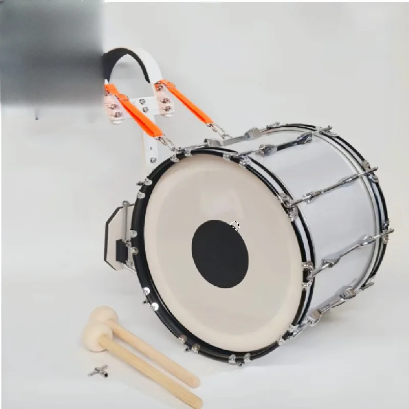 22X14 Large Marching Bass Drum Adjustable Backpack Stand Band Percussion for Parade Performances