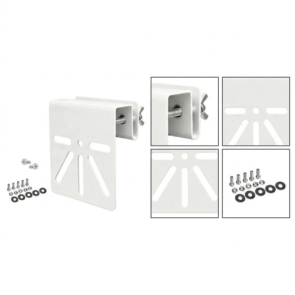 Stainless Steel Gutter Mount Bracket for Solar Panel Camera and LED Light Installation on Gutters No Tools Needed