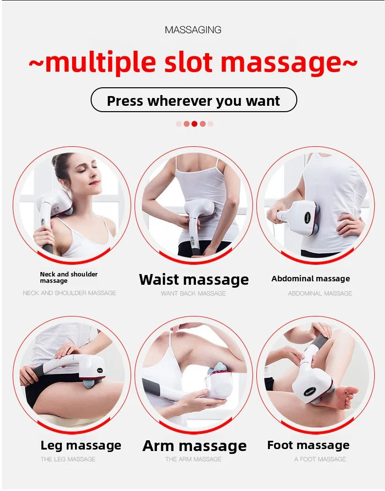 ค้อนนวดสั่นสะเทือน เครื่องนวดแบบเคาะอย่างอ่อนโยน คอตึงจากการนั่งนาน ค้อนนวดช่วยบรรเทาอาการ